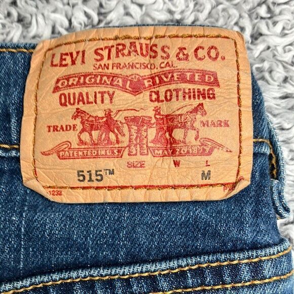 LEVI’s 515 Bootcut Unisex Jeans Sz 8 - Picture 5 of 10